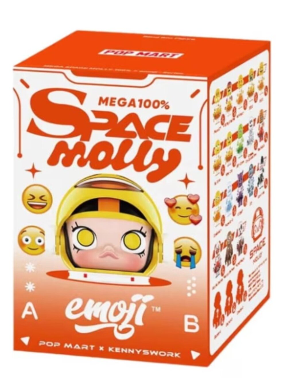 NEW POP MART MEGA SPACE MOLLY 100% × emoji™ Series Blind Box